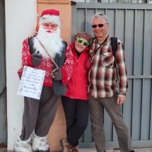 Santa Claus in Platja de la Pobla de Farnals